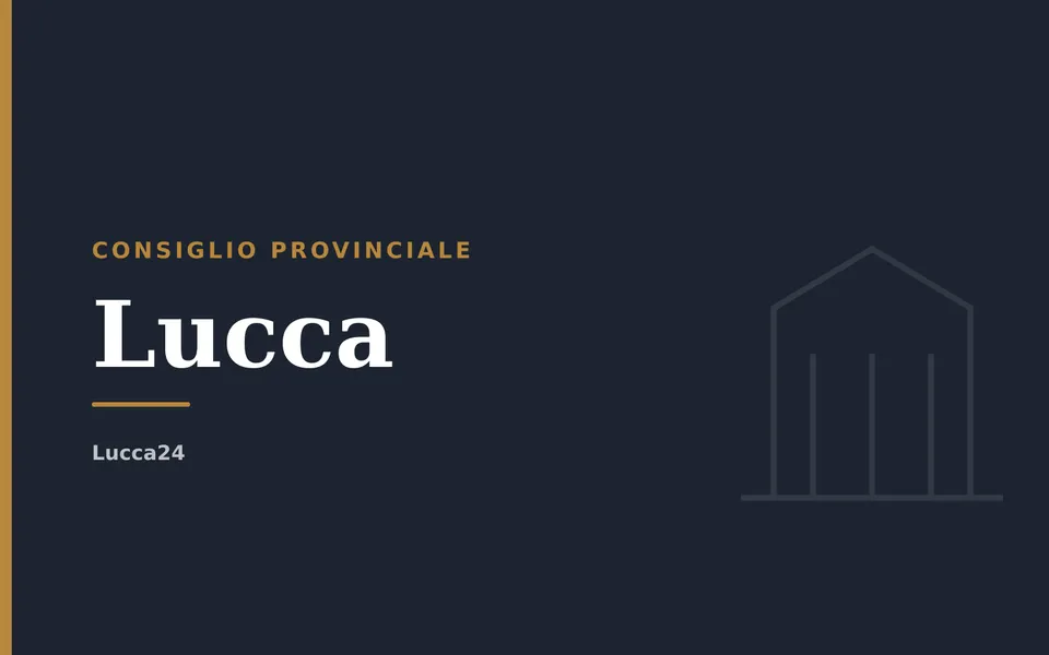 Lucca: Consiglio provinciale