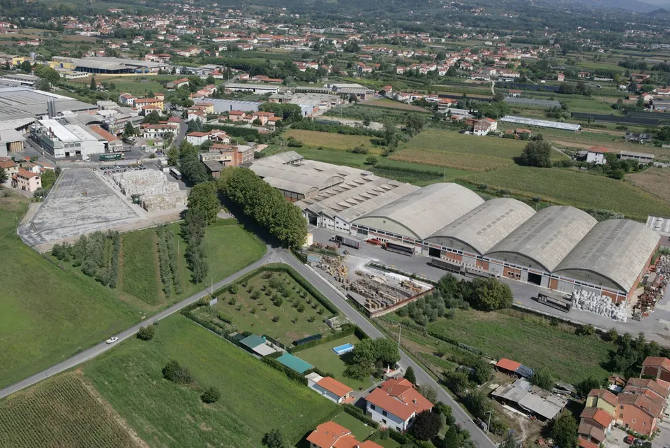 Industria Cartaria Pieretti aerial photo
