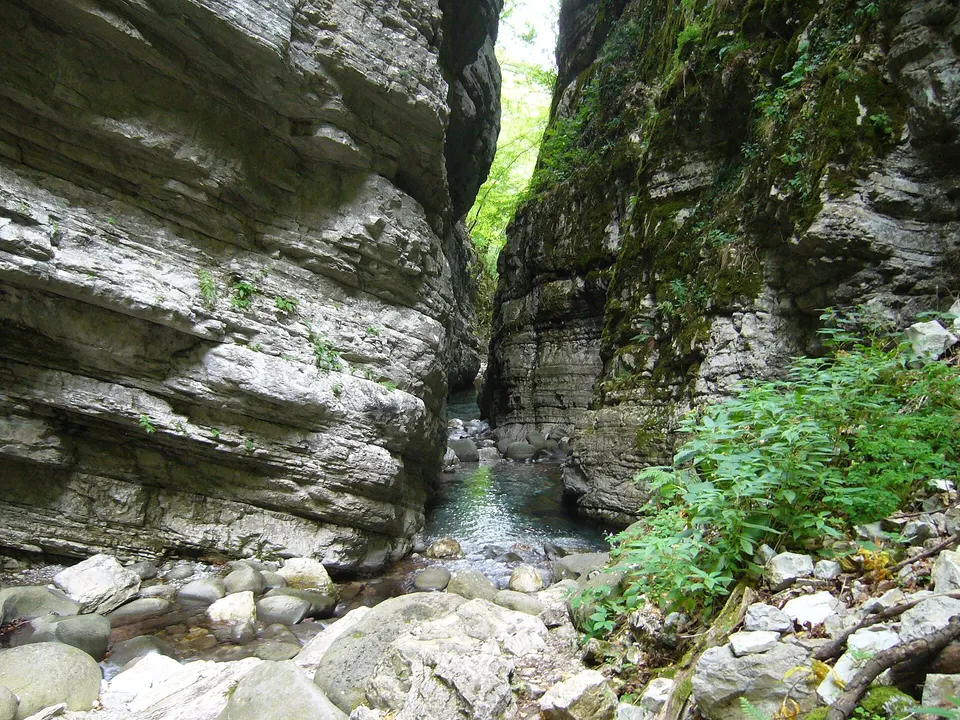 Nature reserve of the Canyon of Botri, in the Province of Lucca, Italy