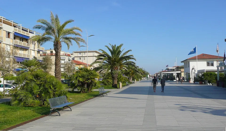 Seafront of Lido di Camaiore
