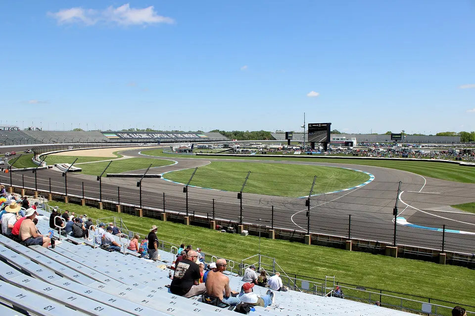 The Indianapolis Motor Speedway in Speedway, Indiana (United States).