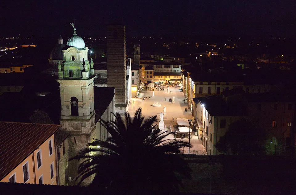 Central place of Pietrasanta, Tuscany
